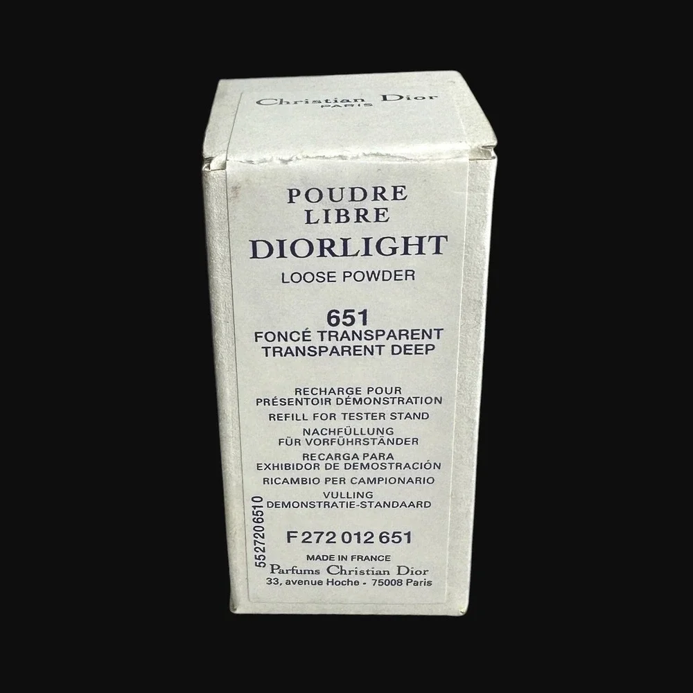Christian Dior Poudre Libre Diorlight Loose Powder 651 Transparent‎ Deep Vintage